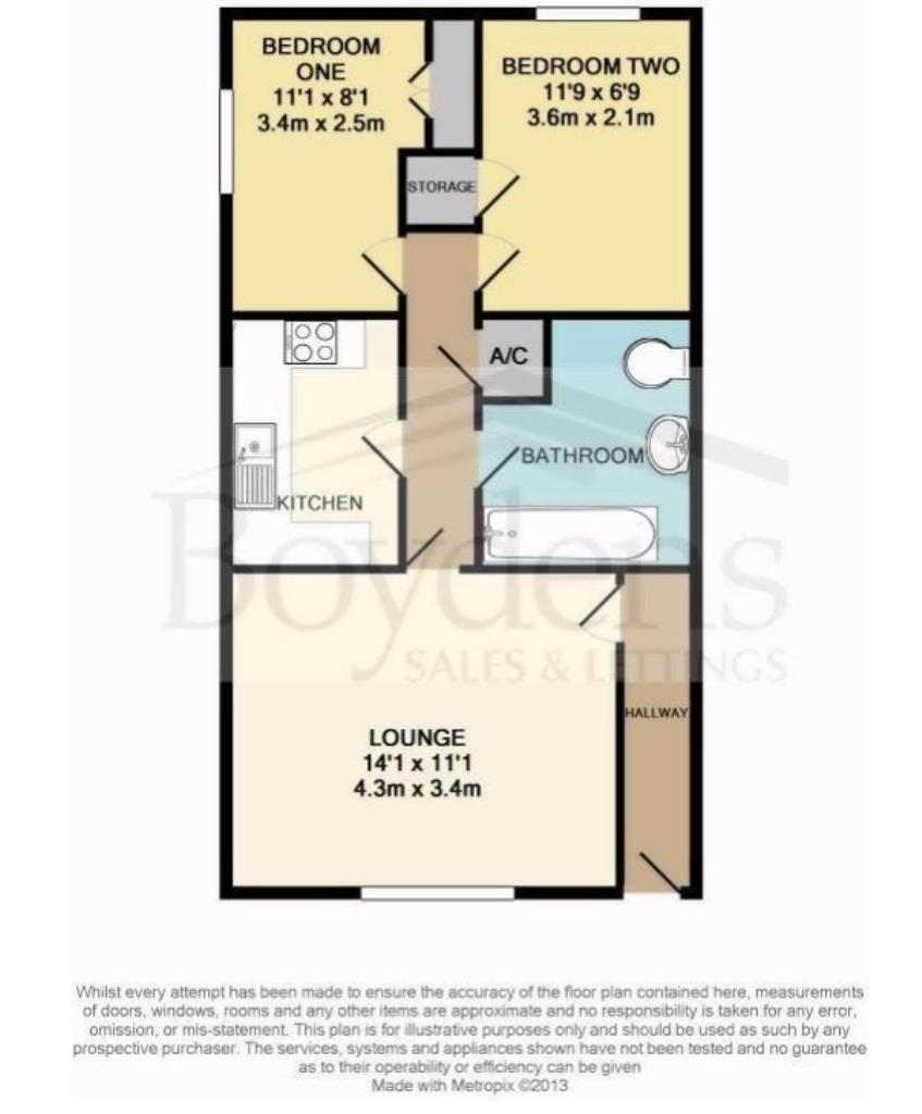 Lot: 42 - VACANT MAISONETTE FOR INVESTMENT - Flat floorplan of room layout